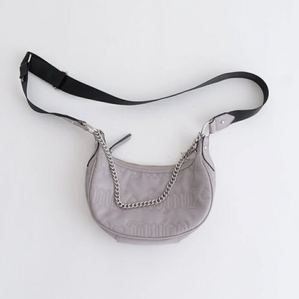 Vintage Juice Grey Crossbody Handbag Purse